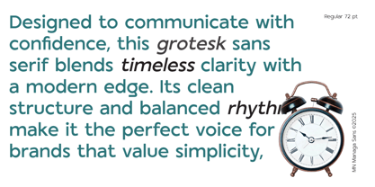 MN Managa Sans Font Poster 3