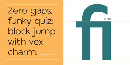 MN Managa Sans Font Poster 5