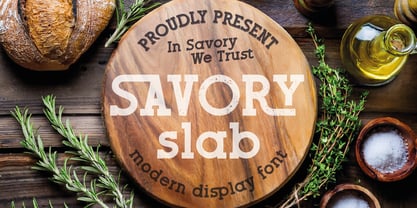 Savory Slab Font Poster 1