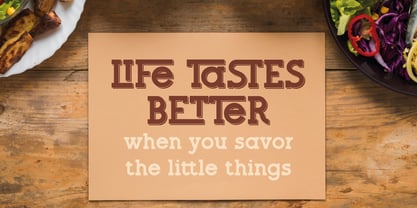 Savory Slab Font Poster 4