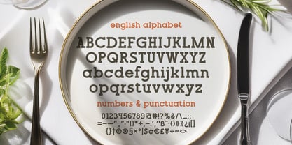 Savory Slab Font Poster 3