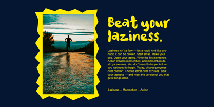 Blast HF Font Poster 7