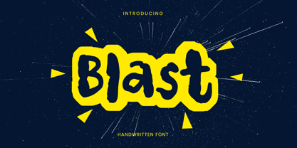 Blast HF Font Poster 1