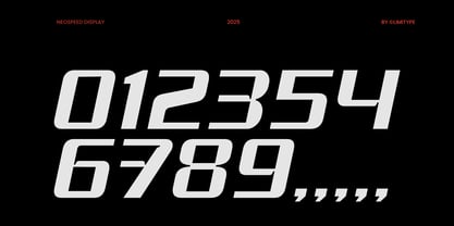 Neospeed Font Poster 7