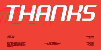 Neospeed Font Poster 10