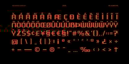 Neospeed Font Poster 5