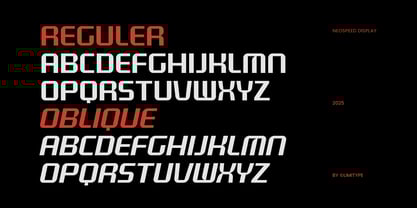 Neospeed Font Poster 3