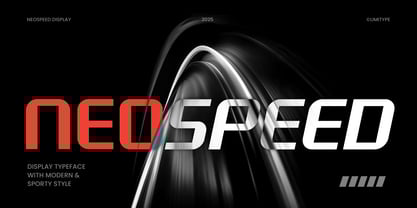 Neospeed Font Poster 1