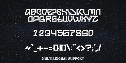 Zyberon Font Poster 9