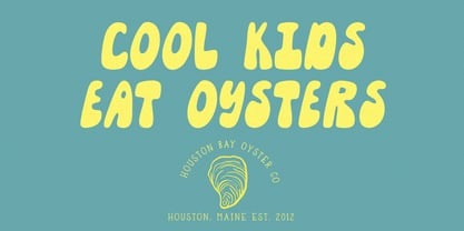 Oyster Brine Font Poster 3