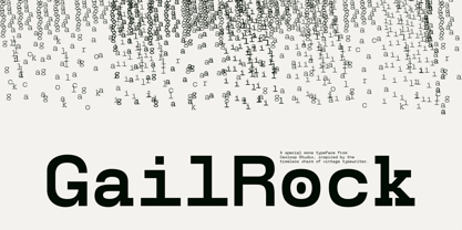 Gail Rock Font Poster 1