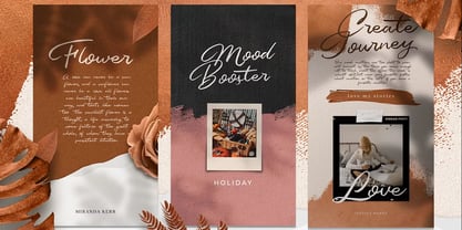 Sundown Script Font Poster 2