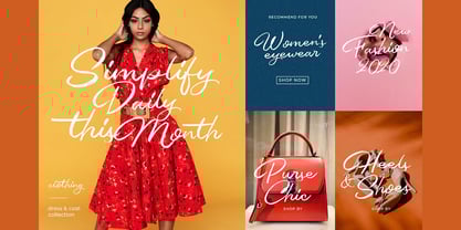 Sundown Script Font Poster 4