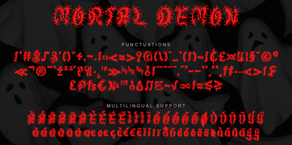 Mortal Demon Font Poster 6