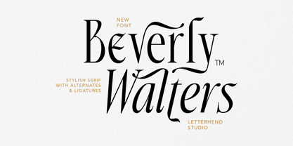 Beverly Walters Font Poster 1