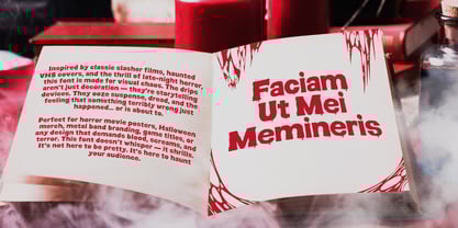 Blood Melt Font Poster 3