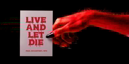 Blood Melt Font Poster 6