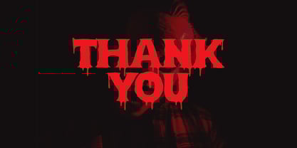 Blood Melt Font Poster 10