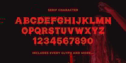 Blood Melt Font Poster 8