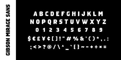 Gibson Mirage Font Poster 10