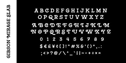 Gibson Mirage Font Poster 9