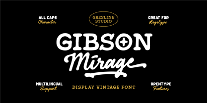 Gibson Mirage Font Poster 1