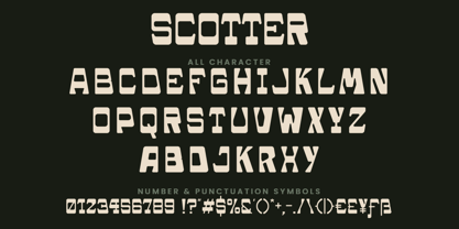 Scotter Font Poster 6