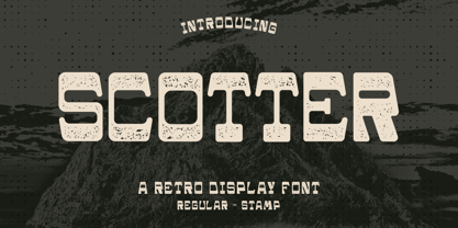 Scotter Font Poster 1