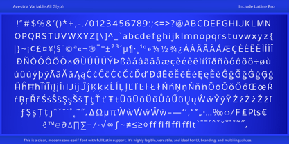 Avestra Font Poster 9