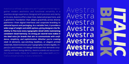 Avestra Font Poster 3
