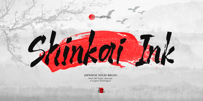 Shinkai Ink Font Poster 1