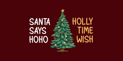 Santa Magic Font Poster 3