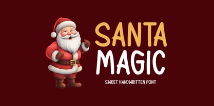 Santa Magic Font Poster 1