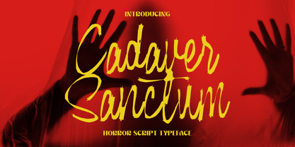 Cadaver Sanctum Font Poster 1