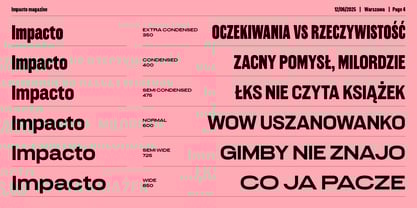 Impacto Sans Font Poster 4