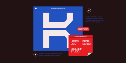 Laser Disc Font Poster 2