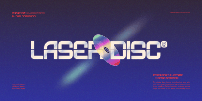 Laser Disc Font Poster 1