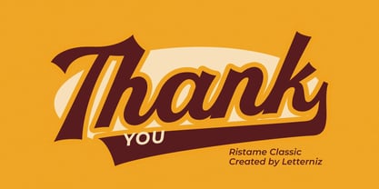 Ristame Classic Font Poster 8
