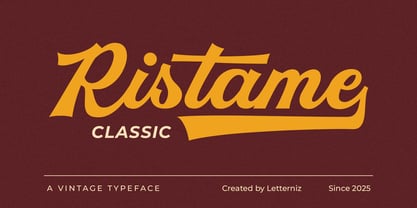 Ristame Classic Font Poster 1