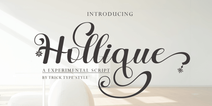 Hollique Font Poster 1