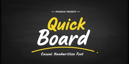 Quick Board Font Poster 1