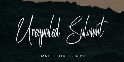 Unequaled Salmunt Font Poster 1