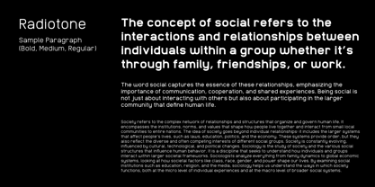 Radiotone Font Poster 6