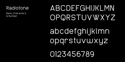 Radiotone Font Poster 4