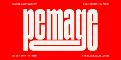 Pemage Font Poster 1