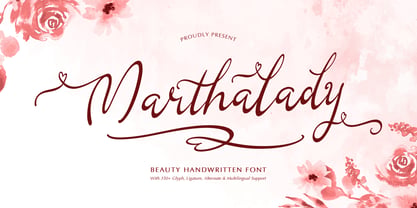 Marthalady Font Poster 1
