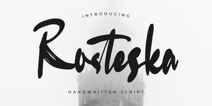 Rosteska Font Poster 1