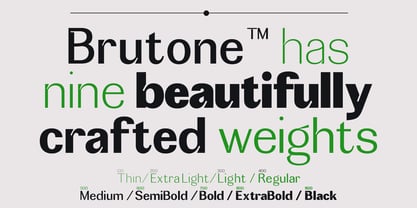 Brutone Font Poster 2