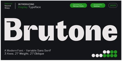 Brutone Font Poster 1