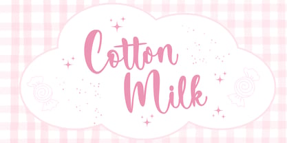Cotton Milk Font Poster 1